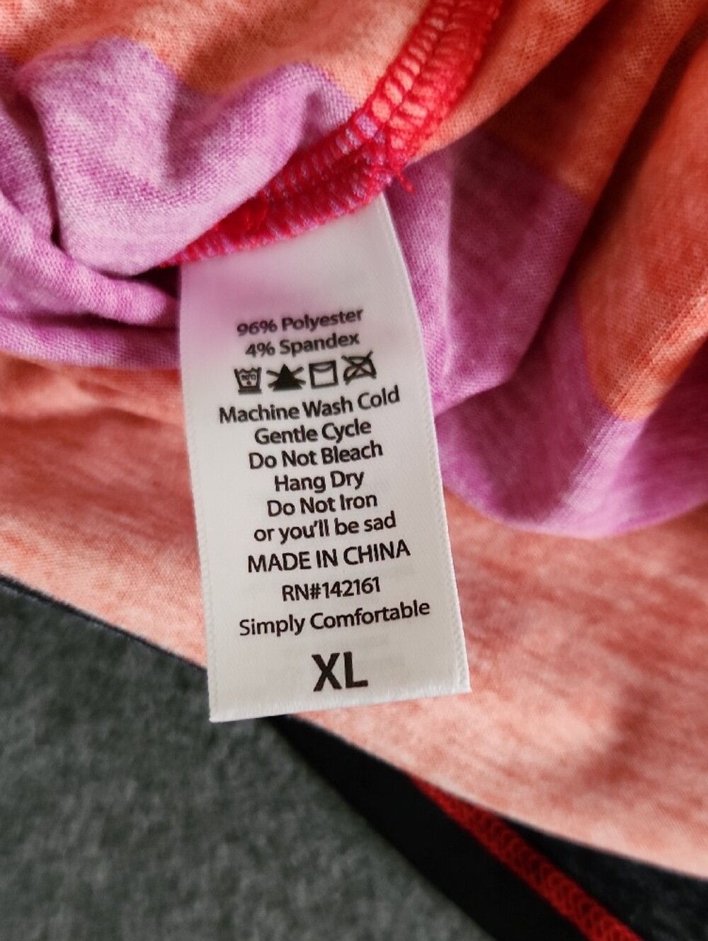 NWT LuLaRoe Fitted Gigi Top Multi Color Striped Short Sleeve Women's Size XL - Picture 7 of 7